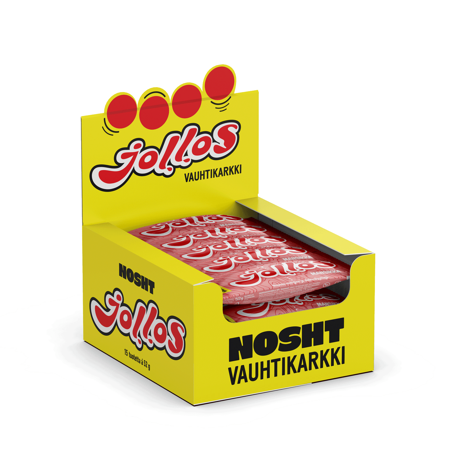 Jollos Vauhtikarkki - laatikko (15x52g)