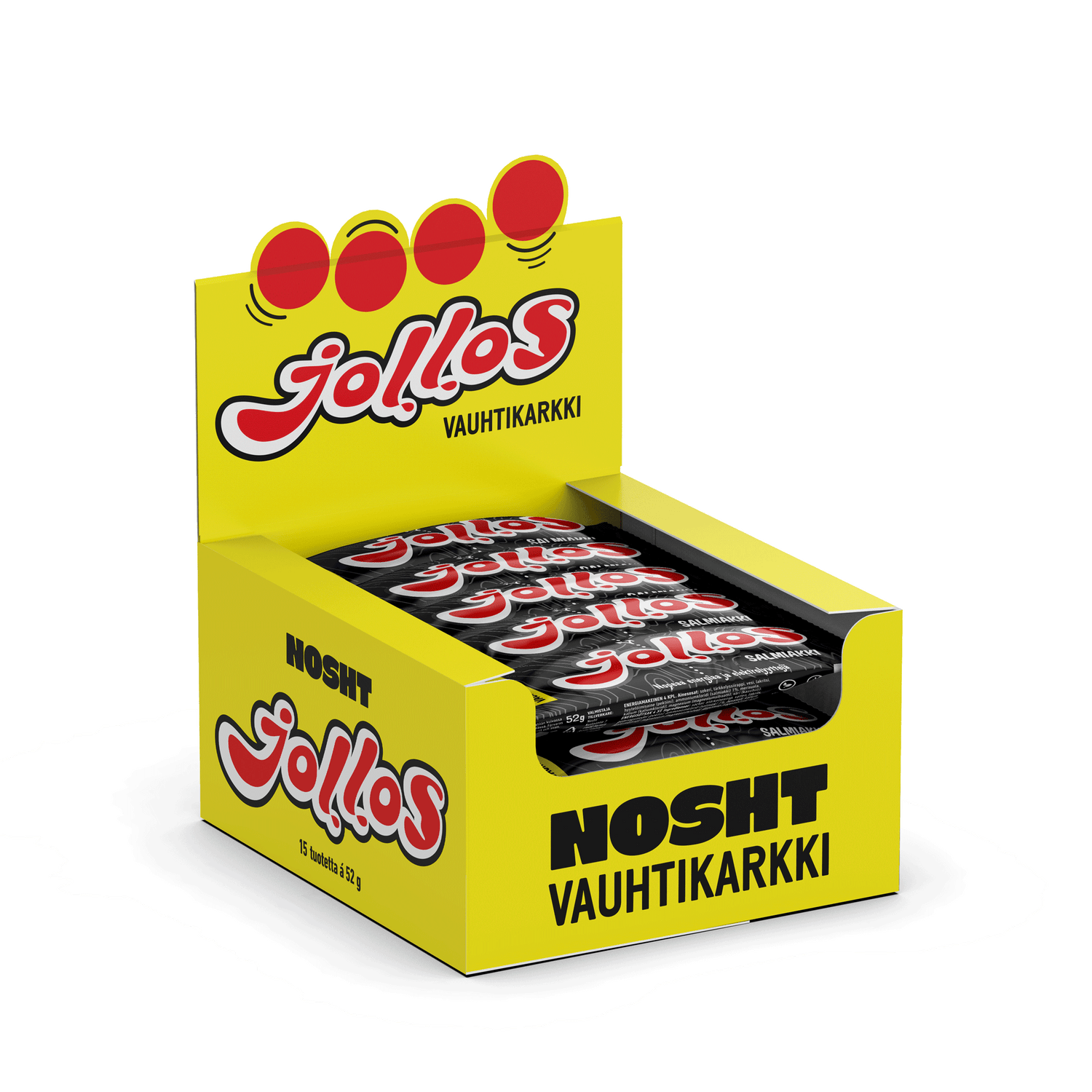 Jollos Vauhtikarkki - laatikko (15x52g)