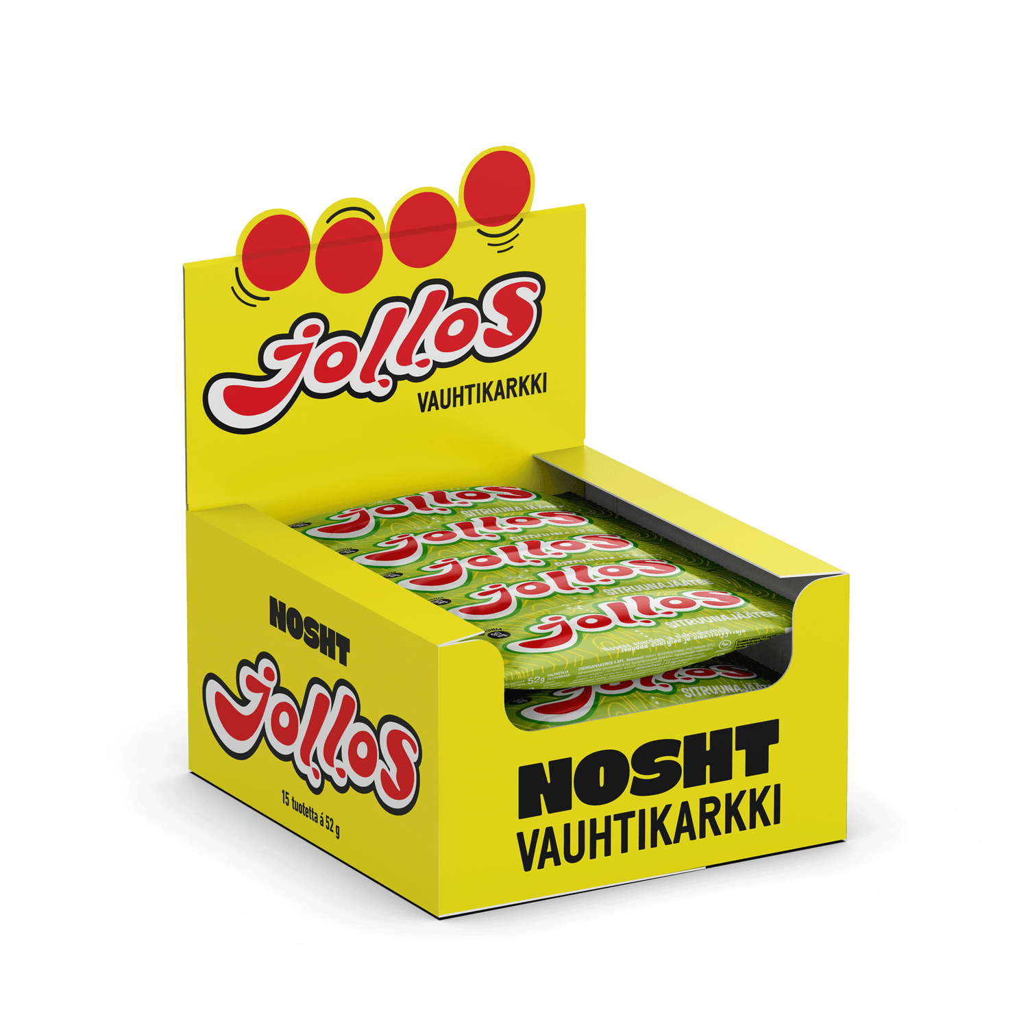 Jollos Vauhtikarkki - laatikko (15x52g)