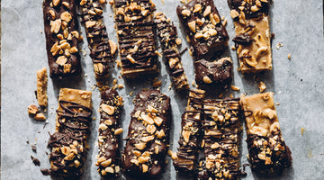 Vegan peanut chocolate protein bars