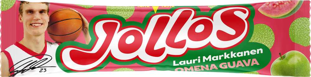 Jollos Vauhtikarkki Lauri Markkanen Omena Guava